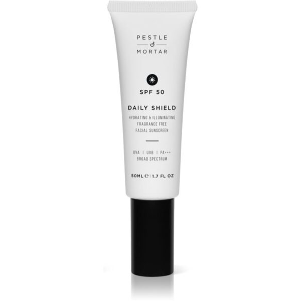 Pestle & Mortar Daily Sheild crema de protectie iluminatoare SPF 50 50 ml-Țena
