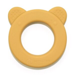 Petite&Mars Beary jucărie pentru dentiție cu zornăitoare Intense Ochre 0 m+ 1 buc-ro
