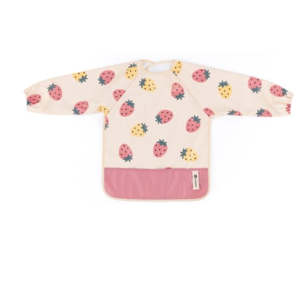 Petite&Mars Ben bavețică cu mâneci lungi 2 y+ Beige Strawberries 1 buc-ro