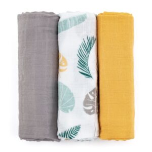 Petite&Mars Moussy scutece textile Ochre Leaves 68 x 68 cm 3 buc-Țena