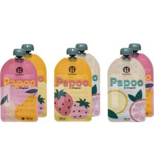 Petite&Mars Papoo săculeț pentru mâncare 6x150 ml-Țena