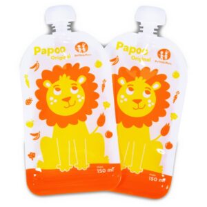 Petite&Mars Papoo săculeț pentru mâncare Lion 6x150 ml-Țena