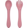 Petite&Mars Take&Match Silicone Cutlery tacâmuri Dusty Rose 6 m+ 2 buc-ro
