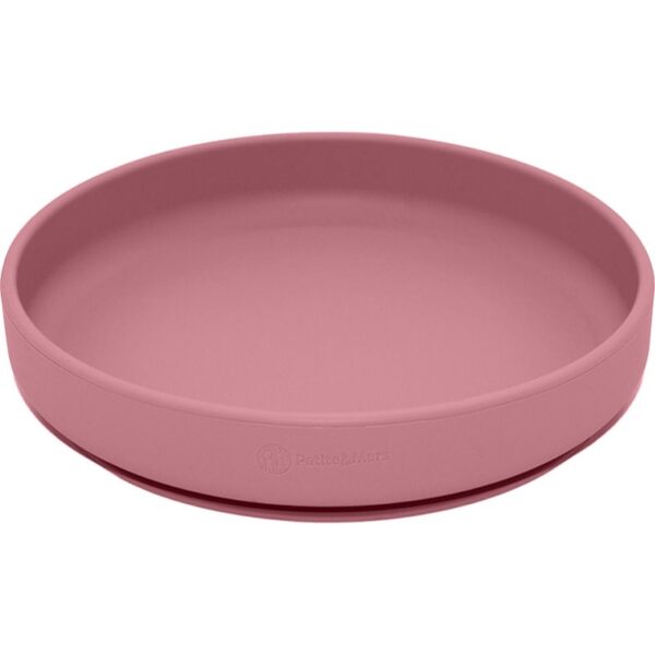 Petite&Mars Take&Match Silicone Plate farfurie cu ventuză Dusty Rose 6 m+ 1 buc-ro