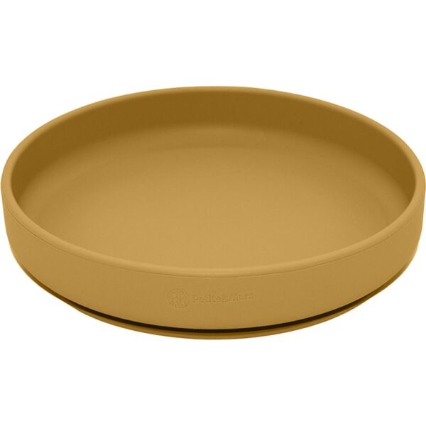 Petite&Mars Take&Match Silicone Plate farfurie cu ventuză Intense Ochre 6 m+ 1 buc-ro