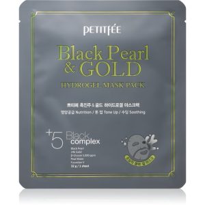 Petitfée Black Pearl & Gold mască intensă cu hidrogel cu aur de 24 de karate 32 g-ro