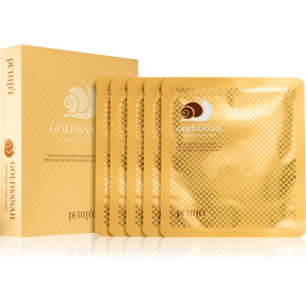 Petitfée Gold & Snail mască intensă cu hidrogel extract de melc 5x30 g-ro