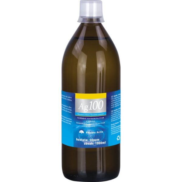 Pharma Activ Colloidal silver 50ppm 1000ml tonic pentru curatare cu argint coloidal 1000 ml-ro