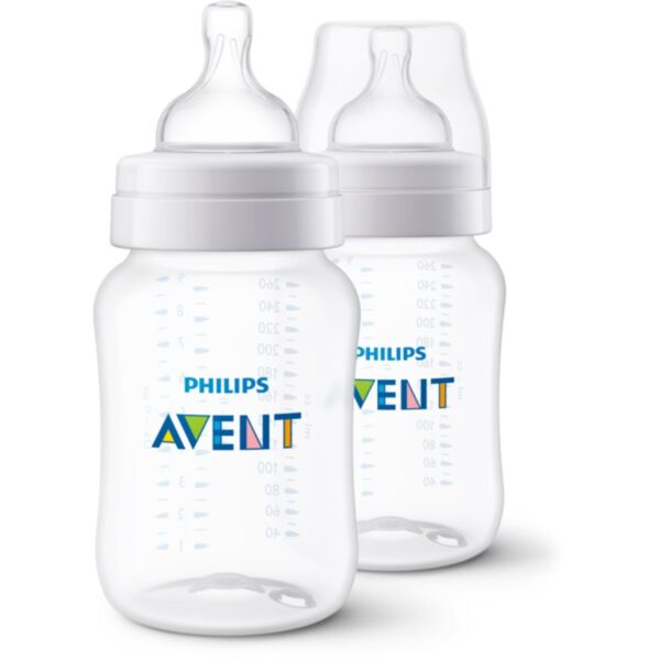 Philips Avent Anti-colic SCY103/02 biberon pentru sugari anti-colici 1 m+ 2x260 ml-Țena