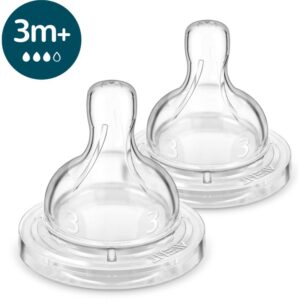 Philips Avent Anti-colic SCY763/02 tetină pentru biberon anti-colici 3 m+ Medium Flow 2 buc-Țena
