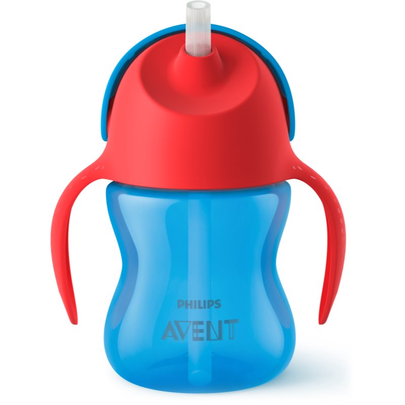 Philips Avent Bendy Straw SCF796/01 9m+ ceasca cu pai flexibil Blue 200 ml-ro