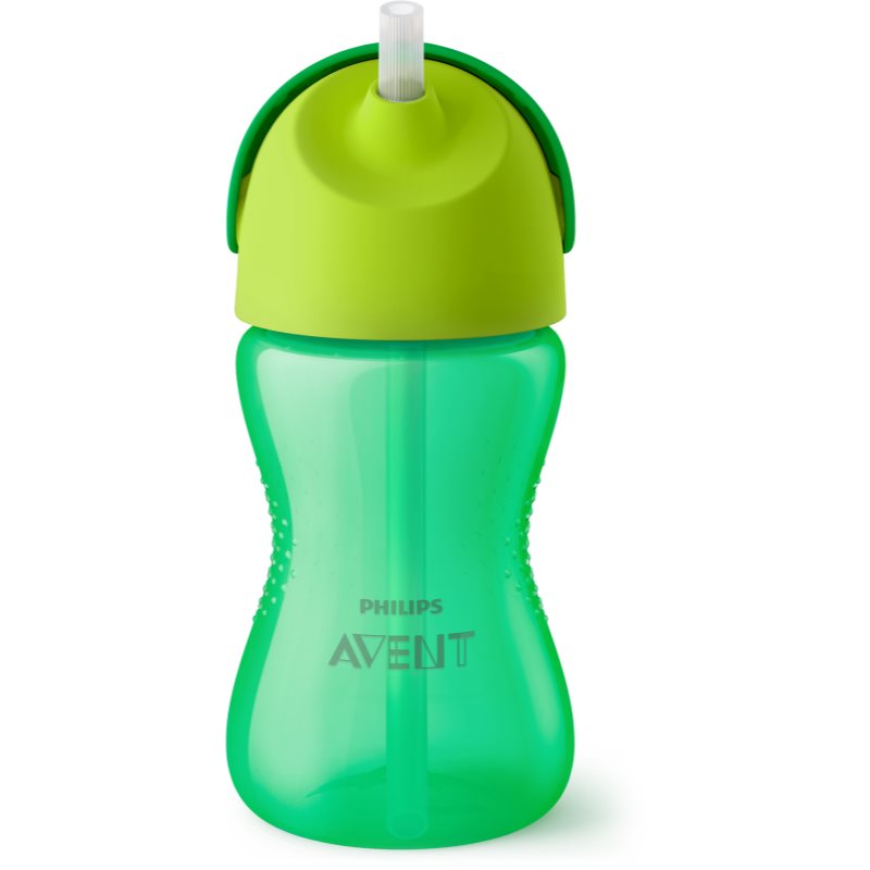 Philips Avent Bendy Straw SCF798/01 12m+ ceasca cu pai flexibil Green 300 ml-ro