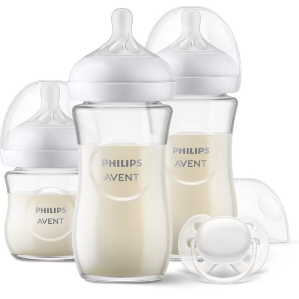 Philips Avent Natural Response Glass Set SCD878/11 set cadou pentru bebeluși-ro