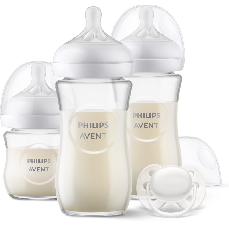 Philips Avent Natural Response Glass Set SCD878/11 set cadou pentru bebeluși-ro