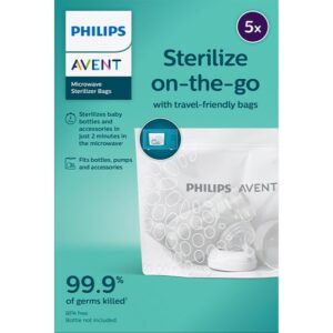 Philips Avent Steriliser bags SCF297/05 săculeți pentru sterilizare pentru cuptorul cu microunde 5 buc-ro