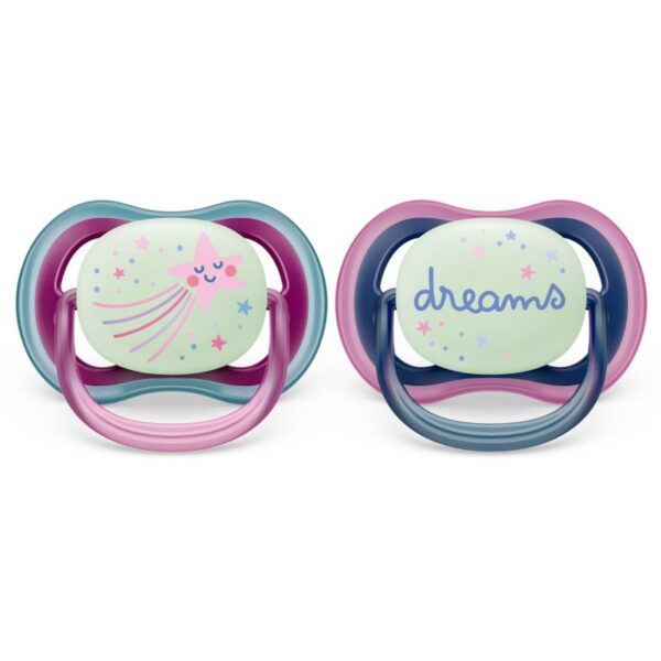 Philips Avent Ultra Air Night SCF376/14 6-18 m suzetă Girl 2 buc-ro