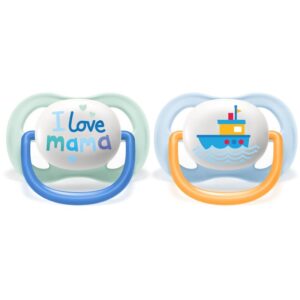 Philips Avent Ultra Air SCF080/01 0-6 m suzetă Boy 2 buc-Țena