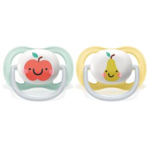 Philips Avent Ultra Air SCF080/17 0-6 m suzetă Neutral Apple 2 buc-ro