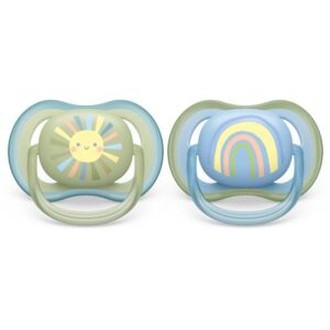 Philips Avent Ultra Air SCF085/58 0-6 m suzetă Rainbow Boy 2 buc-ro