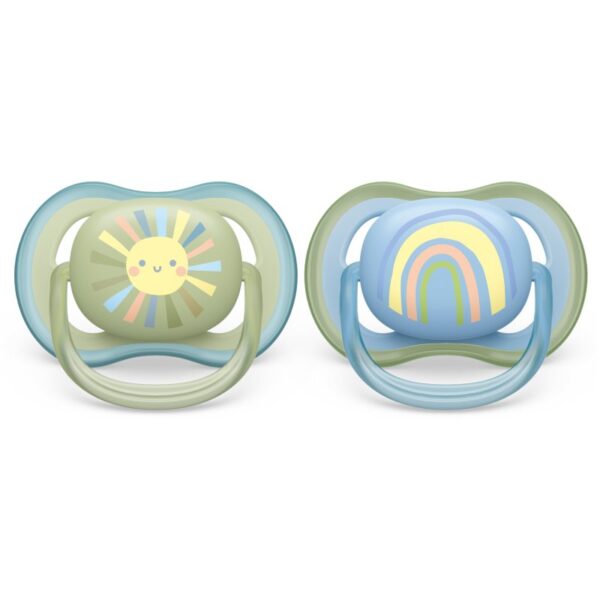 Philips Avent Ultra Air SCF085/58 0-6 m suzetă Rainbow Boy 2 buc-ro