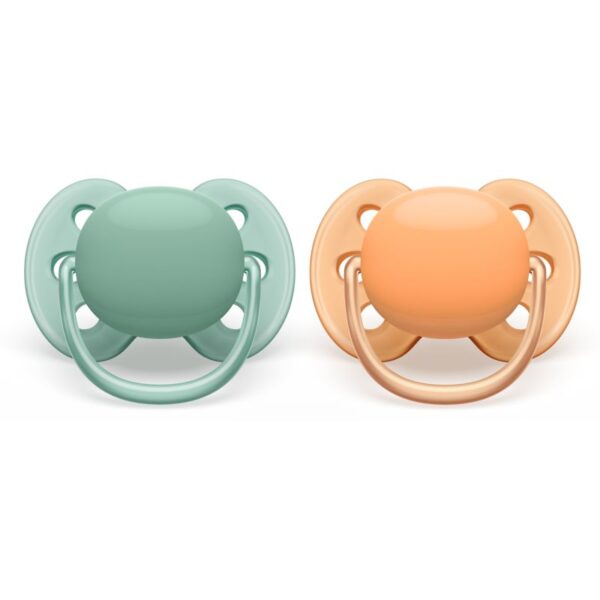 Philips Avent Ultrasoft SCF091/03 0-6 m suzetă Neutral 2 buc-Țena