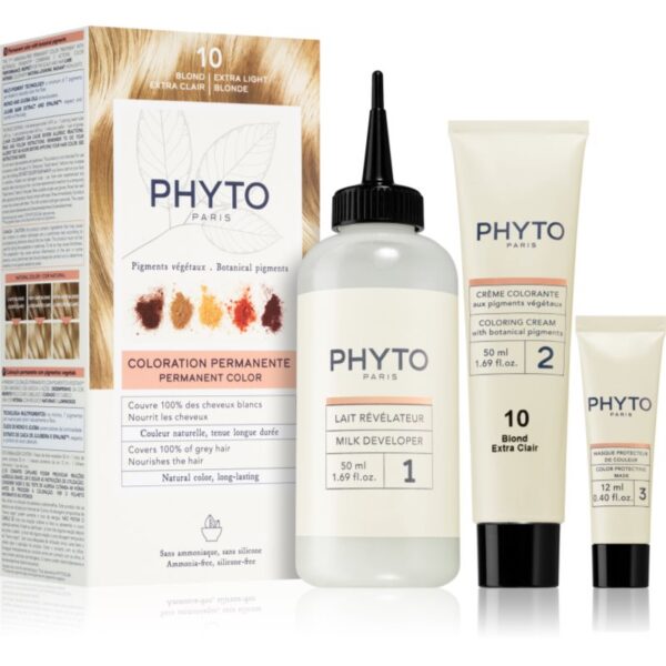 Phyto Color culoare par fără amoniac culoare 10 Extra Light Blonde 1 buc-ro