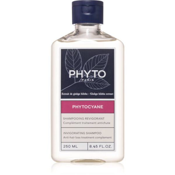 Phyto Phytocyane Invigorating Shampoo sampon de activare impotriva caderii parului 250 ml-Țena