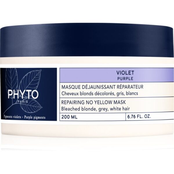 Phyto Violet masca pentru regenerare pentru parul blond cu suvite 200 ml-Țena