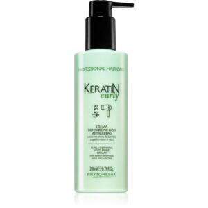 Phytorelax Laboratories Keratin Curly cremă pentru păr creț anti-electrizare 200 ml-Țena