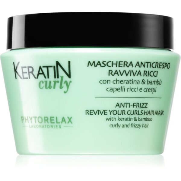 Phytorelax Laboratories Keratin Curly masca pentru parul indisciplinat si ondulat anti-electrizare 250 ml-Țena