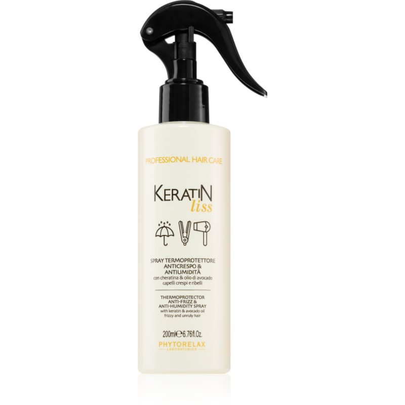 Phytorelax Laboratories Keratin Liss spray de protecție cu efect de hidratare pentru par indisciplinat 250 ml-ro