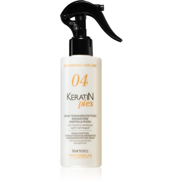 Phytorelax Laboratories Keratin Plex spray protector pentru modelarea termica a parului 180 ml-Țena