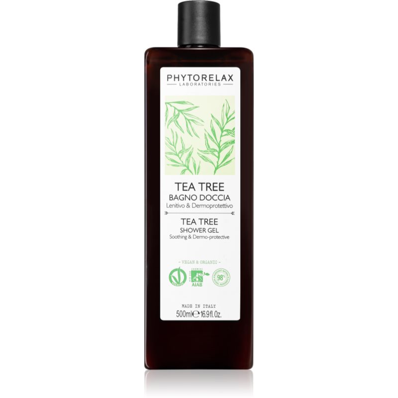 Phytorelax Laboratories Tea Tree gel de dus reconfortant cu ulei din arbore de ceai 500 ml-Țena