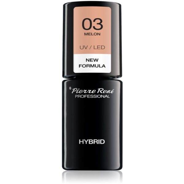 Pierre René Nails Hybrid unghii cu gel folosind UV / lampă cu LED culoare No. 3 Melon 6 ml-ro