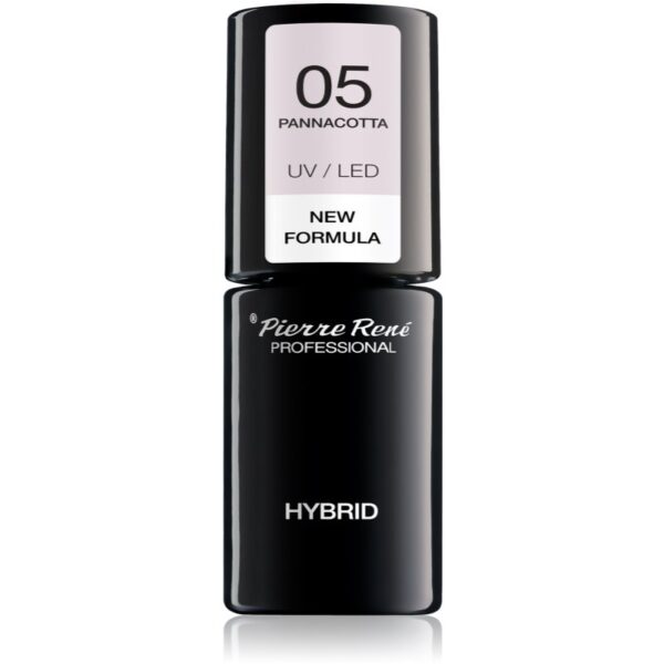 Pierre René Nails Hybrid unghii cu gel folosind UV / lampă cu LED culoare No. 5 Pannacotta 6 ml-ro