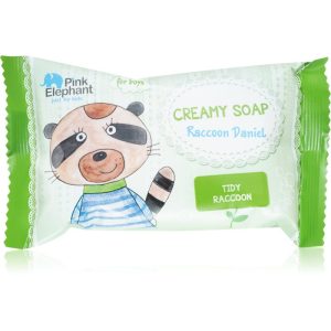 Pink Elephant Boys săpun solid pentru copii Raccoon Daniel 90 g-Țena