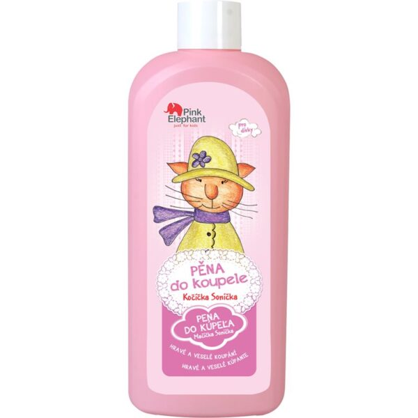 Pink Elephant Girls spuma de baie pentru copii Kitty 500 ml-ro