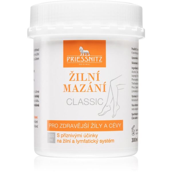 Priessnitz Classic crema pentru masaj cu efecte benefice asupra sistemelor venos și limfatic 300 ml-ro