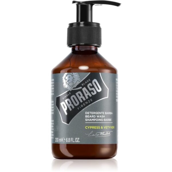 Proraso Cypress & Vetyver șampon pentru barbă 200 ml-ro