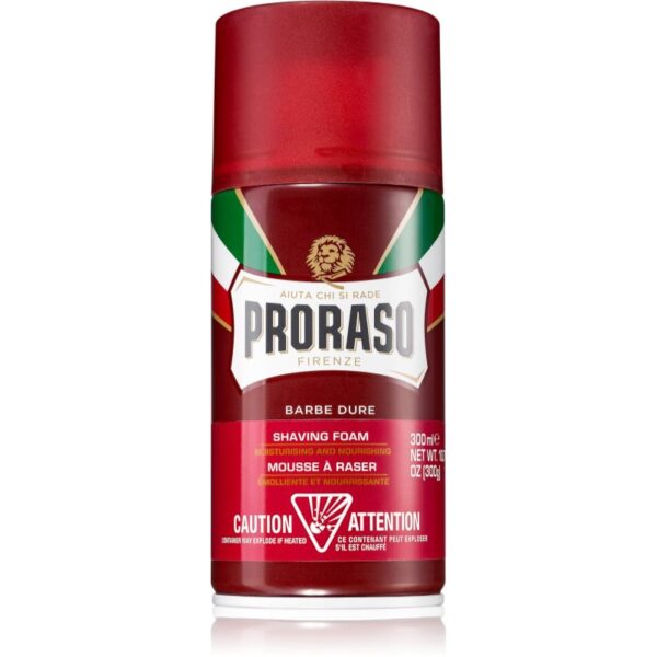 Proraso Red spumă pentru bărbierit cu efect de nutritiv 300 ml-ro