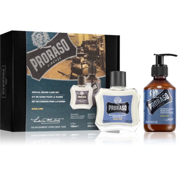 Proraso Set Beard Classic set cadou pentru bărbați Azur Lime-ro