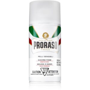 Proraso White spumă pentru bărbierit pentru piele sensibilă 300 ml-ro