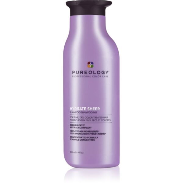 Pureology Hydrate Sheer sampon hidratant fara greutate pentru par sensibil pentru femei 266 ml-Țena