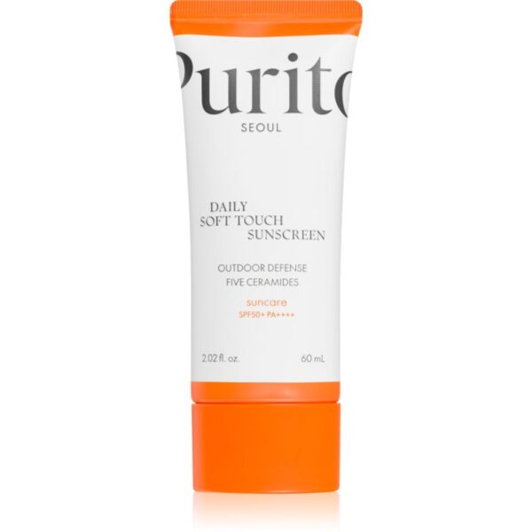 Purito Daily Soft Touch Sunscreen crema fata iluminatoare de protectie SPF 50+ 60 ml-Țena