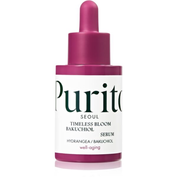 Purito Timeless Bloom Bakuchiol Serum ser revitalizant pentru a restabili fermitatea pielii 30 ml-Țena