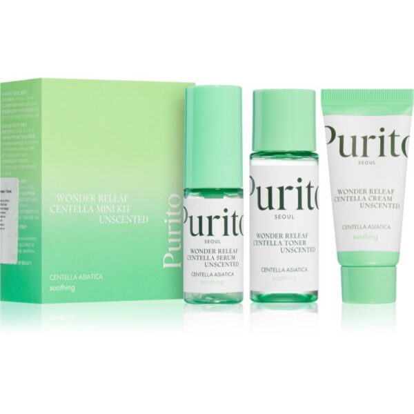 Purito Wonder Releaf Centella Mini Kit Unscented Seturi pentru voiaj pentru piele sensibila si iritabila-ro