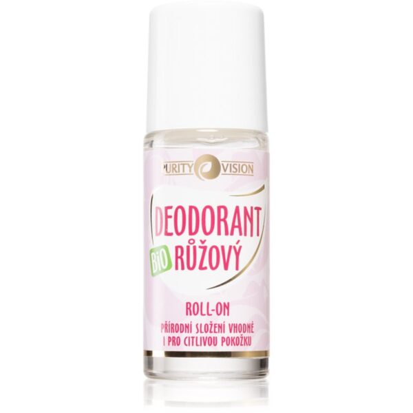 Purity Vision BIO Deodorant roll-on cu apă de trandafiri 50 ml-Țena
