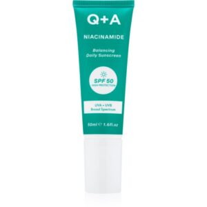 Q+A Niacinamide crema protectoare pentru fata SPF 50 50 ml-Țena