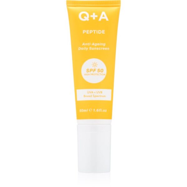 Q+A Peptide crema protectoare pentru fata SPF 50 50 ml-Țena