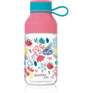 Quokka Ice Kids biberon cu dispozitiv de prindere Flowers 430 ml-Țena